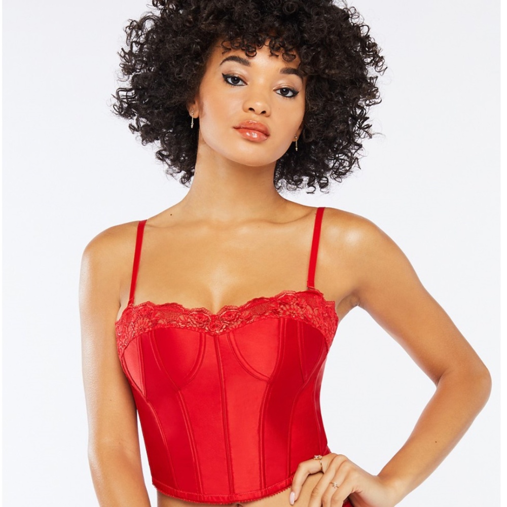 Savage x Fenty Mosaic Lace Bustier